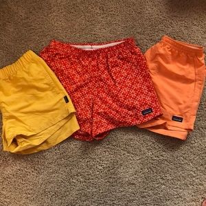 A bundle of 3 Patagonia shorts